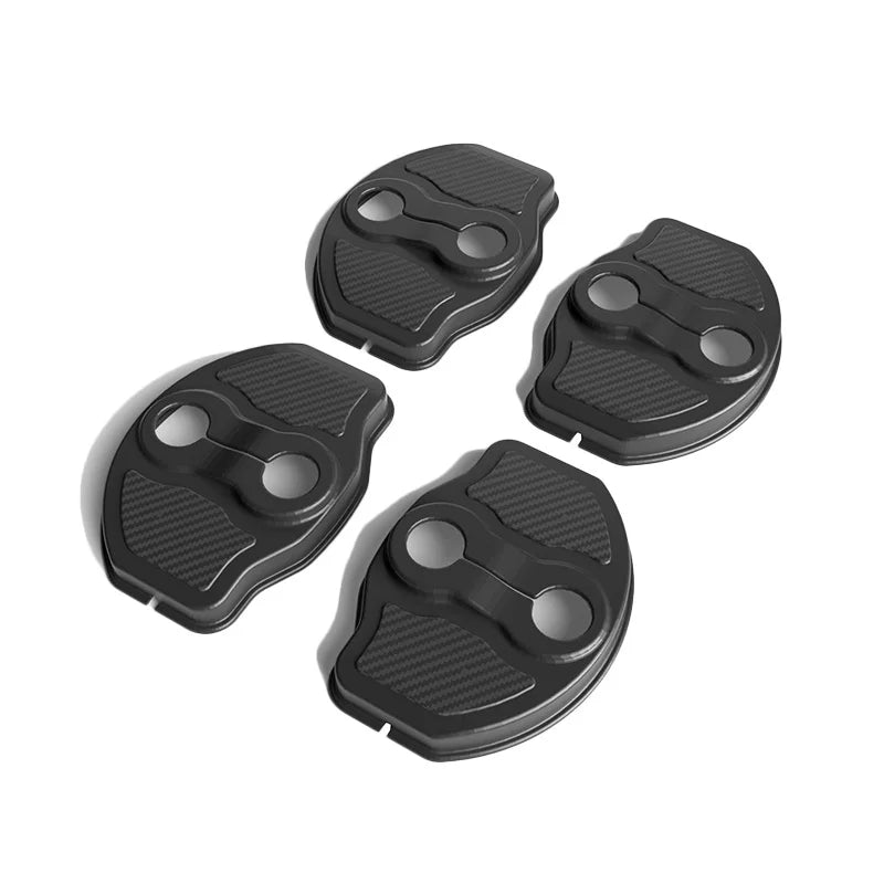 4PCS Car Door Mute Damping Cushion Silicone Door Lock Buckle Cover for Tesla Model Y Model 3 (2017-2023) / Model 3 Highland 2024