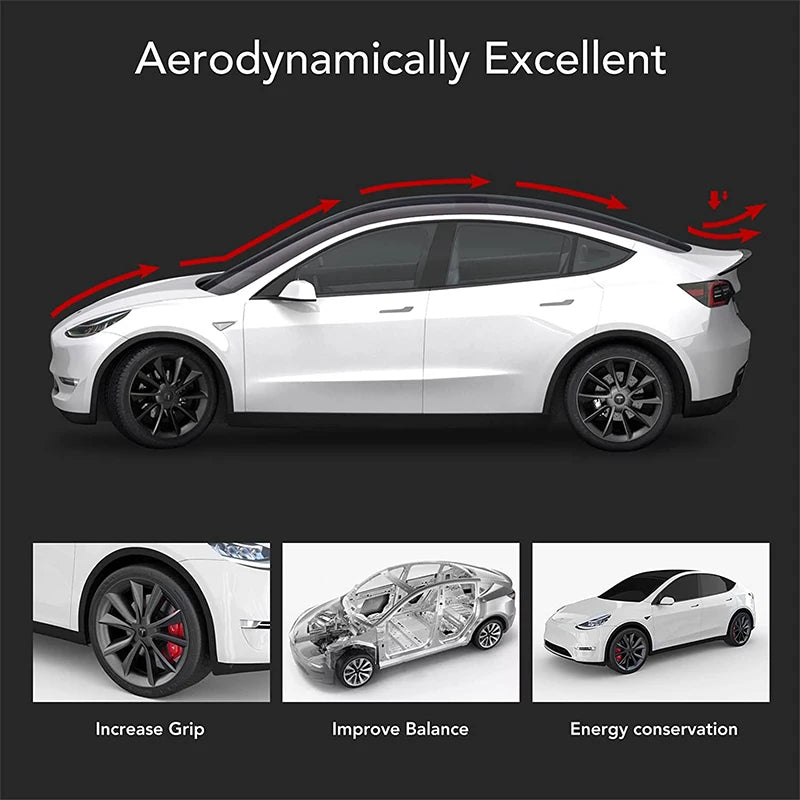 Tesla Spoiler for Model Y & Model 3 (2017-2024) - ABS Material Wings Accessories