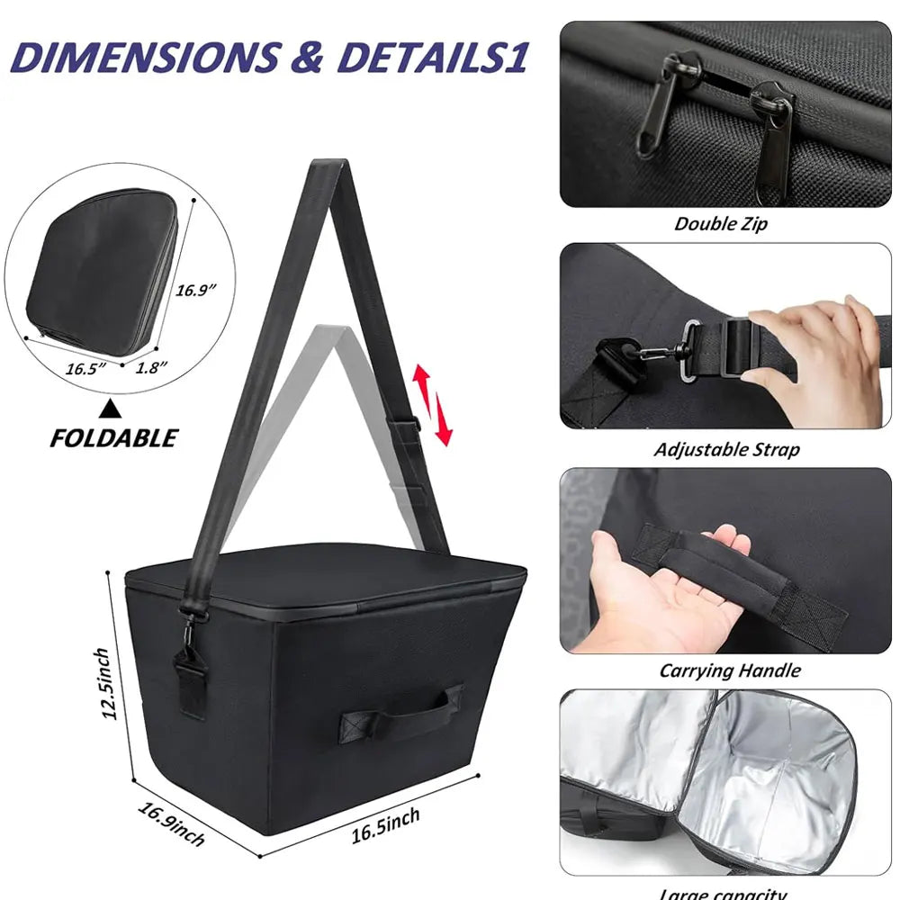 For Tesla Model Y 3 & 3 Highland Frunk Cooler Organizer Insulation Bag Front Trunk Storage Insulated Cooler Bag