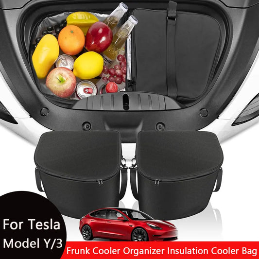 For Tesla Model Y 3 & 3 Highland Frunk Cooler Organizer Insulation Bag Front Trunk Storage Insulated Cooler Bag