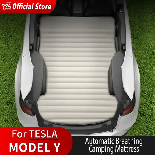 Self-Inflating Air Mattress for Tesla Model Y - Travel Sleeping Bed & Inflatable Camping Mattress