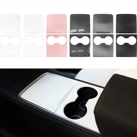 Car Central Control Panel Cover Trim for Tesla Model 3/Y - Protection Retrofit Film & Interior Decoration Console Sticker Accessory