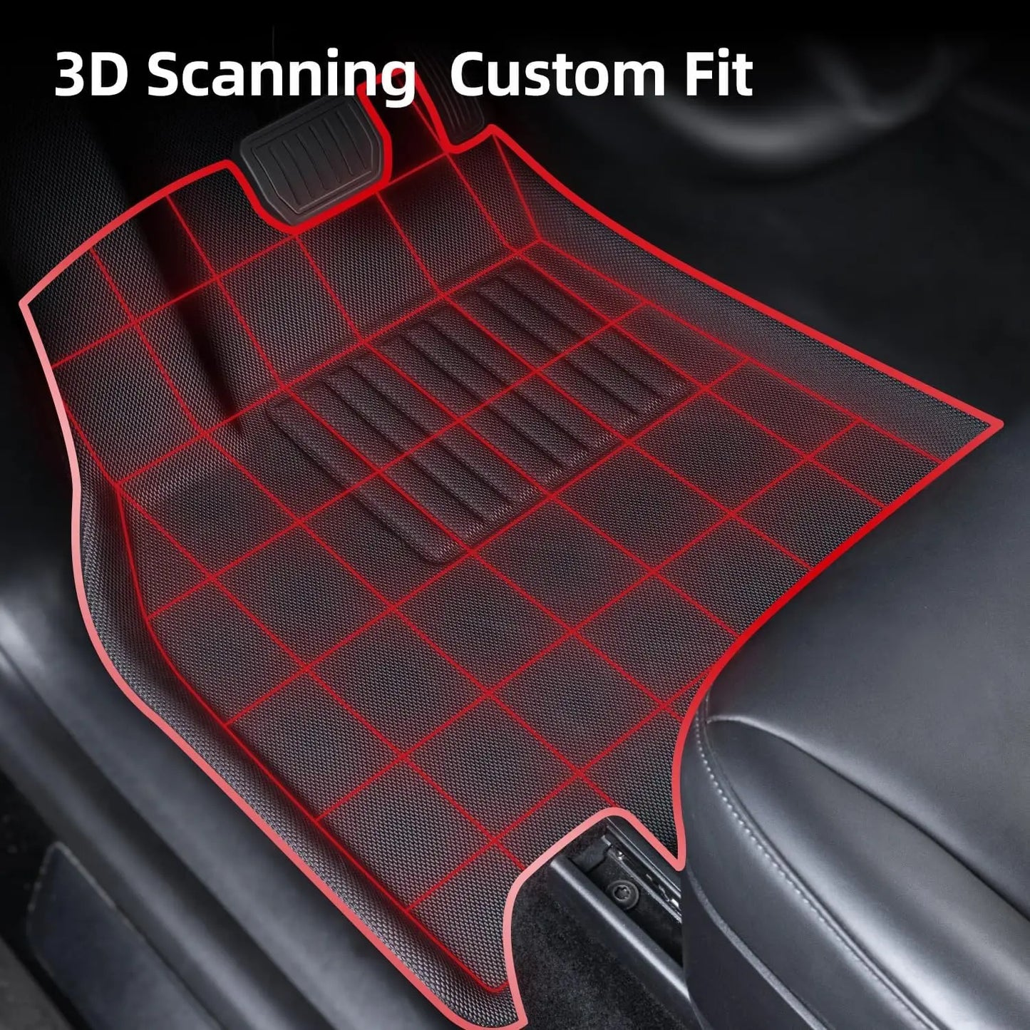 Tesla Model Y & Model 3 Highland All-Weather Floor Mats (2017-2024) - Front, Rear, & Cargo Liner Mat - Waterproof & Anti-Slip