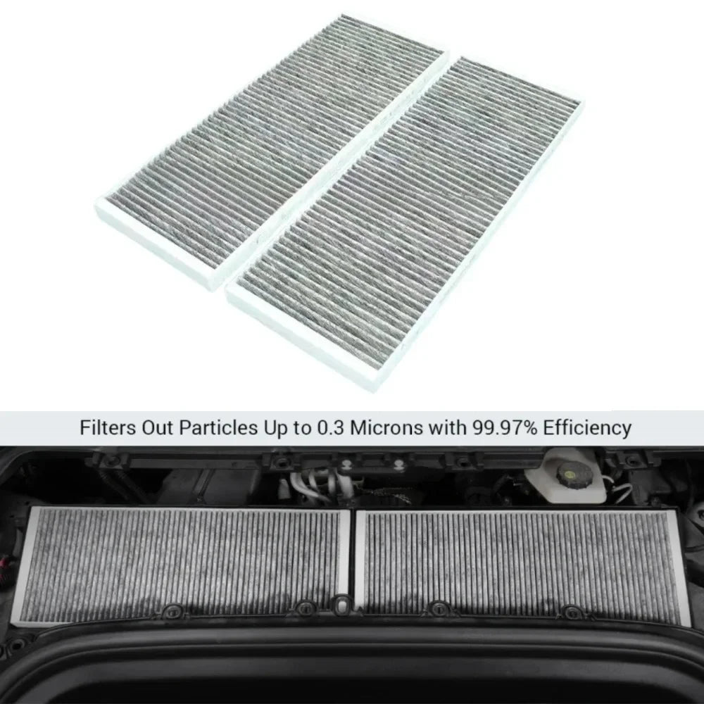 4PCS Cabin Air Filter HEPA for Tesla Model Y Air Intake Filter Replacement with Activated Carbon 2020-2023 Model Y Accessories